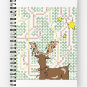 Carnet A5 spirales - Rennes de Noël